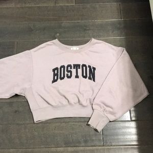 2/$20-Cropped Garage Sweater